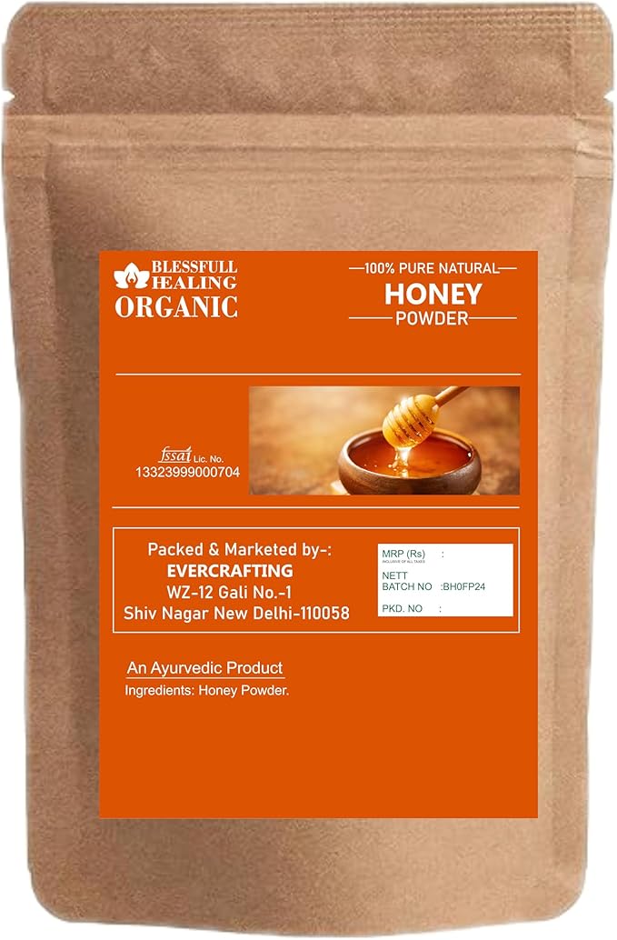 Blessfull Healing Organic Honey Powder 100% Pure Natural 200 Gram / 7.05 oz