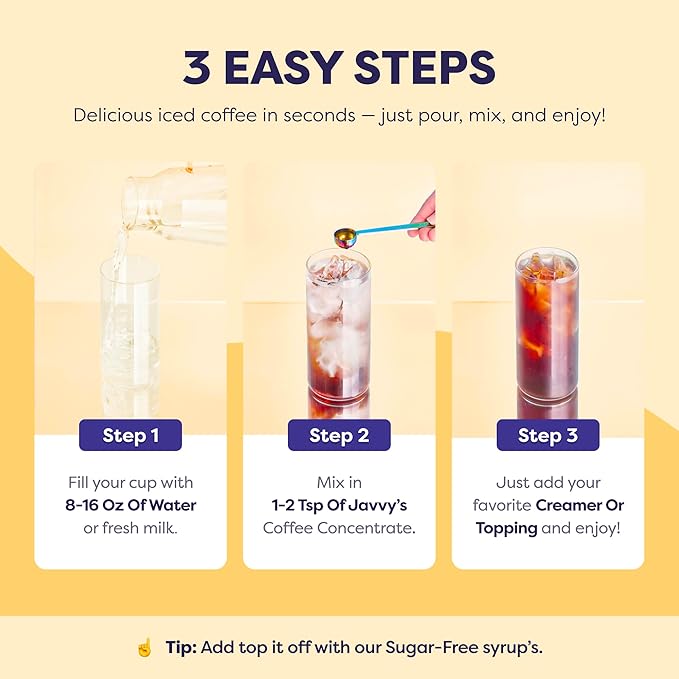 Coffee Concentrate - Cold Brew Coffee Perfect for Hot or Iced Instant Coffees Hot Drinks Cold Brew Concentrate 5 Pack - Original Decaf