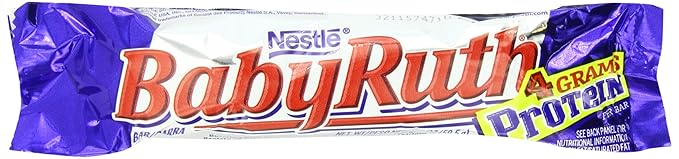 Baby Ruth Chocolate Bar 2.1 Ounce Bars (Pack of 24)