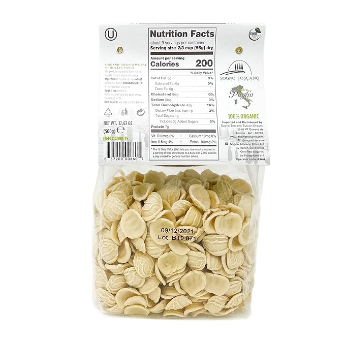 Organic Orecchiette Pugliesi 1x500g - Artisan Pasta (2)