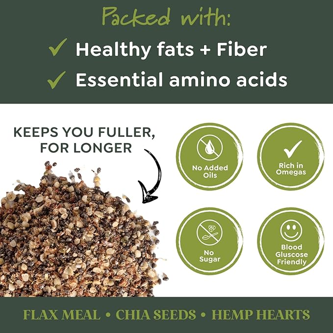 Witzi's No Oats Oatmeal Alternative Chai Spice 2oz (Pack of 6) Made with Chia Seeds Cinnamon &amp Allspice Grain Free Gluten Free Vegan Keto