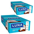 LUNA BAR - Gluten Free Snack Bars - Chocolate Dipped Coconut Flavor -8g of protein - Non-GMO - Plant-Based Wholesome Snacking - On the Go Snacks (1.69 Ounce Snack Bars 30 Count)