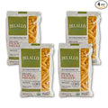 DeLallo Organic Penne Rigate Pasta Made with 100% Durum Wheat Semolina Flour Made in Italy Bronze Cut Kosher Vegan All Natural 16 oz Bag (4 Pack)