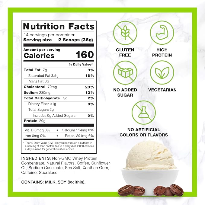 Chike Sweet Cream High Protein Iced Coffee 20 G Protein 2 Shots Espresso 2 G Sugar Keto Friendly and Gluten Free 14 Servings (17.8Ounce)