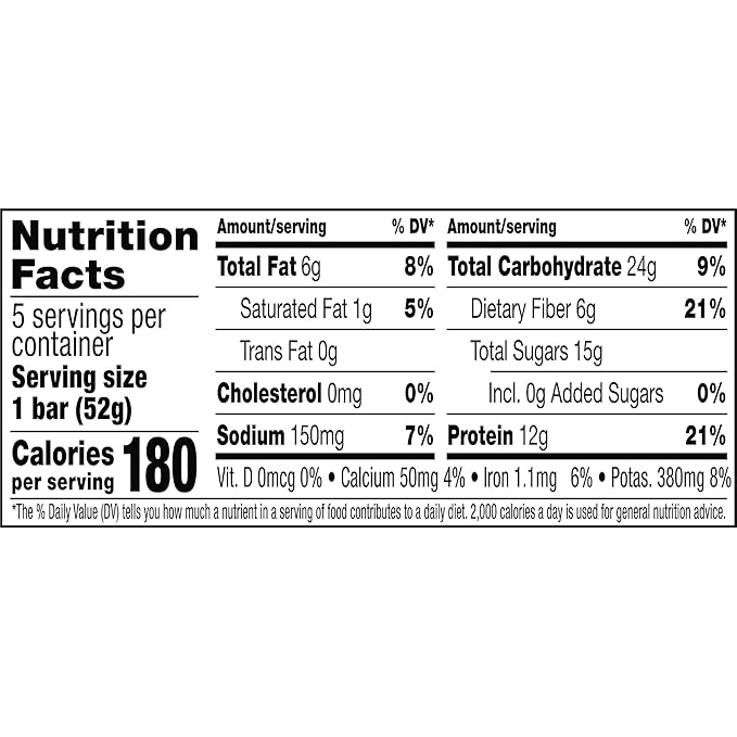 RXBAR Protein Bars 12g Protein Gluten Free Snacks Blueberry (6 Boxes 30 Bars)