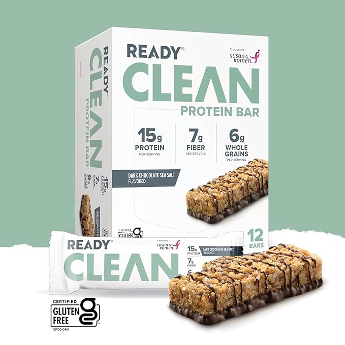 Ready® Protein Bars Bundle - High-Protein Snack with 15g Whey Protein With Flaxseeds and Omega-3s for Sustained Energy Supports Lean Muscle and Recovery - 24CT Total 12 Chocolate Peanut Butter &amp