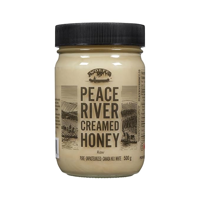 Peace River Unpasteurized Pure White Honey 500g/17.6 oz. Jar