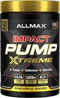 ALLMAX Impact Pump Xtreme Pineapple Mango - 465 g - Stim-Free Pre-Workout Formula - Supports Pumps Endurance &amp Hydration - Up to 30 Servings