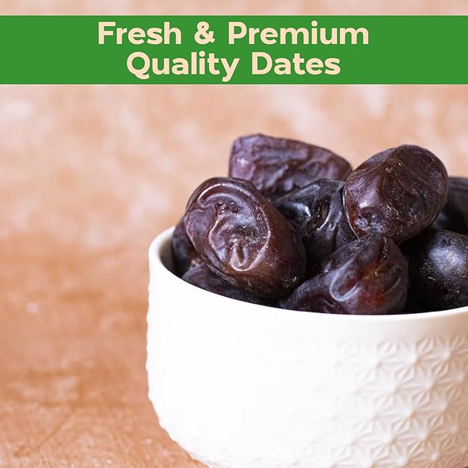 Sincerely Nuts No Sugar Added Pitted Dried Dates 3lb - Whole Fresh Unsweetened Dry Date Pieces - Natural Non Sugared Dates for Mixed Fruits Bread &amp Smoothies - Vegan Kosher &amp Gluten Free Sn