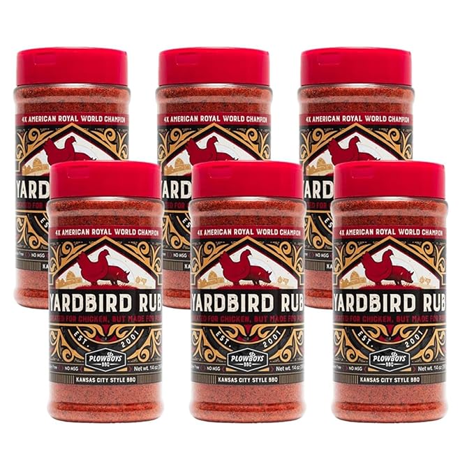 Plowboys BBQ Seasonings and Rubs – Award-Winning Championship Spice Blends for Grilling Smoking and Cooking (6 Pack)