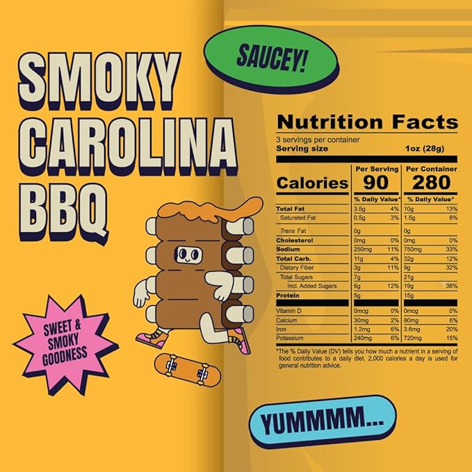 Louisville Jerky Co. Vegan Jerky Variety Pack Plant Based Protein Snack (3 Ounce 5-Pack) – Smoky Carolina BBQ Buffalo Hot Wing Maple Bacon Smoked Black Pepper General Tso