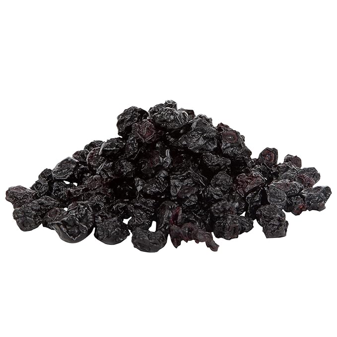 Cherry Bay Orchards Dried Blueberries (3oz 4 Pack 12 oz Total) - No Added Sugar 100% Domestic All Natural Kosher Certified No Preservatives Gluten Free &amp GMO Free - Packed in a Resealable Po
