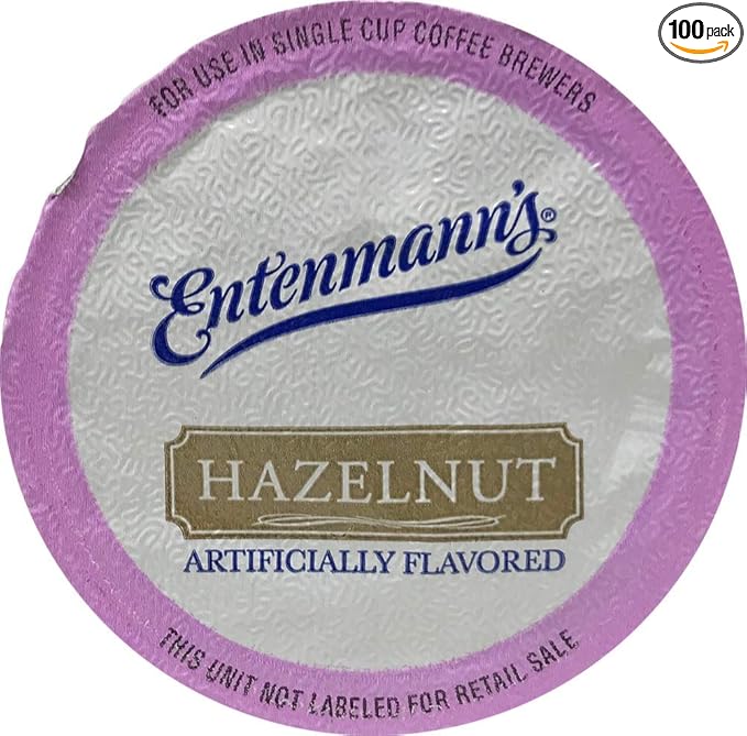 Entenmann's Single Serve Coffee 100 Count (Hazelnut) Medium Roast