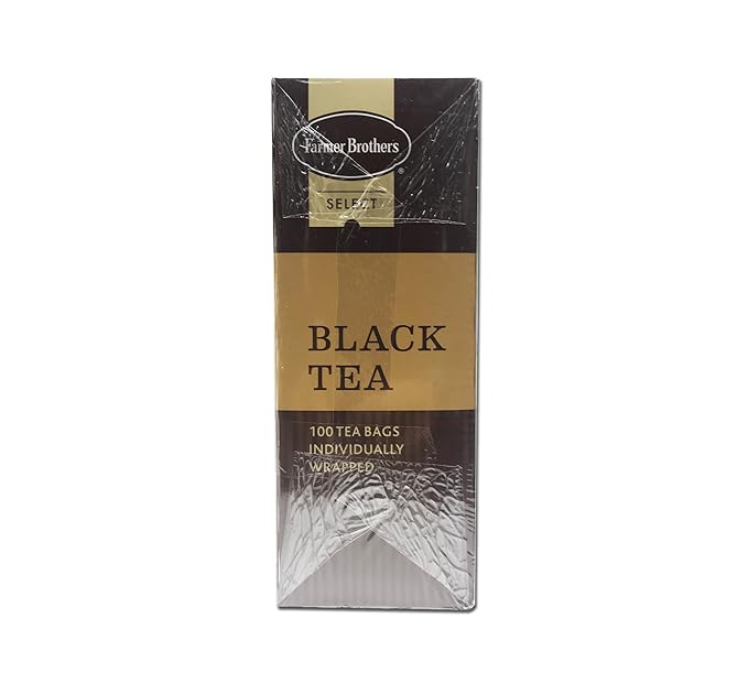 Farmer Brothers Tea Bags Tea - Black Tea 2 box 100 count ea box 200 ct total Hot Brew individually wraped