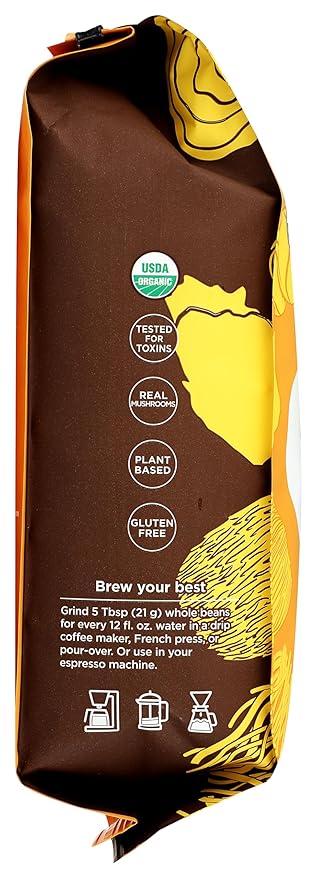 Four Sigmatic Organic Focus Whole Bean Coffee 20 Ounce