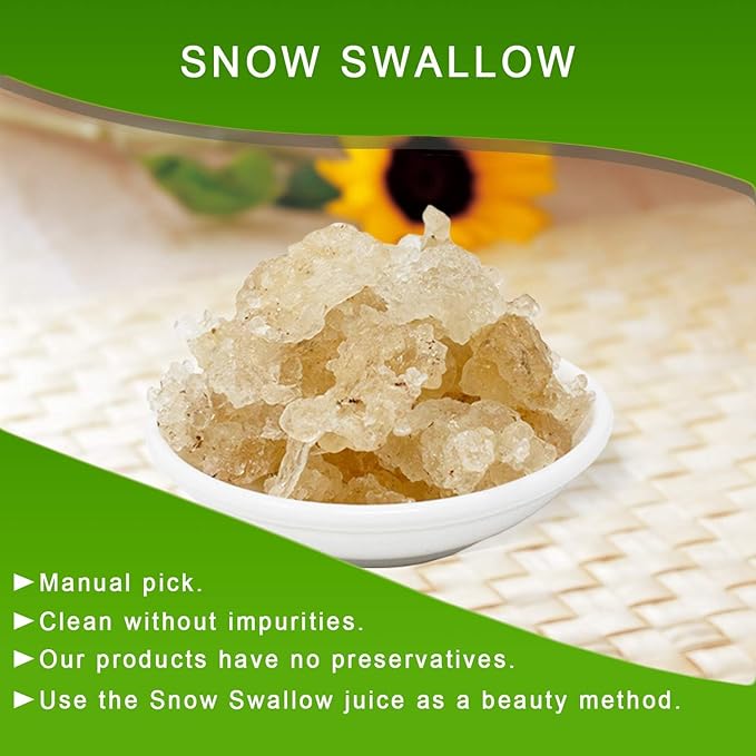 DABC OAK LAND 2 Pounds Natural Wild Tragacanth Gum Snow Swallow (Xueyan) 補水保濕 天然野生雪燕 2 X 16OZ bags Packed in USA
