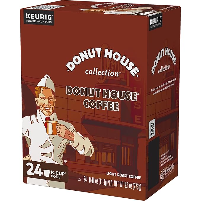 Donut House Collection Donut House Coffee Keurig Single-Serve K-Cup Pods Light Roast Coffee 96 Count