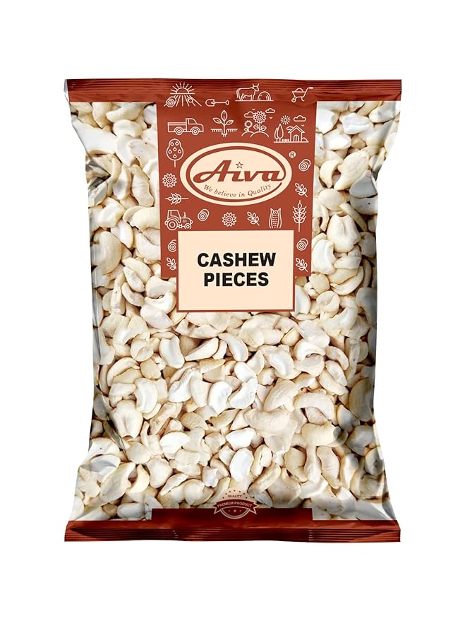 AIVA - Cashew Pieces Raw Premium Grade 10 lb Bulk Unroasted &amp Unsalted Cashews for Cooking Baking &amp Topping