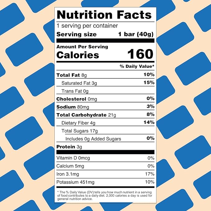 Lecka Energy Bar 12 Bars | Natural Energy from Tropical Fruits Vegan Gluten Free (12 Bars Cacao Banana)