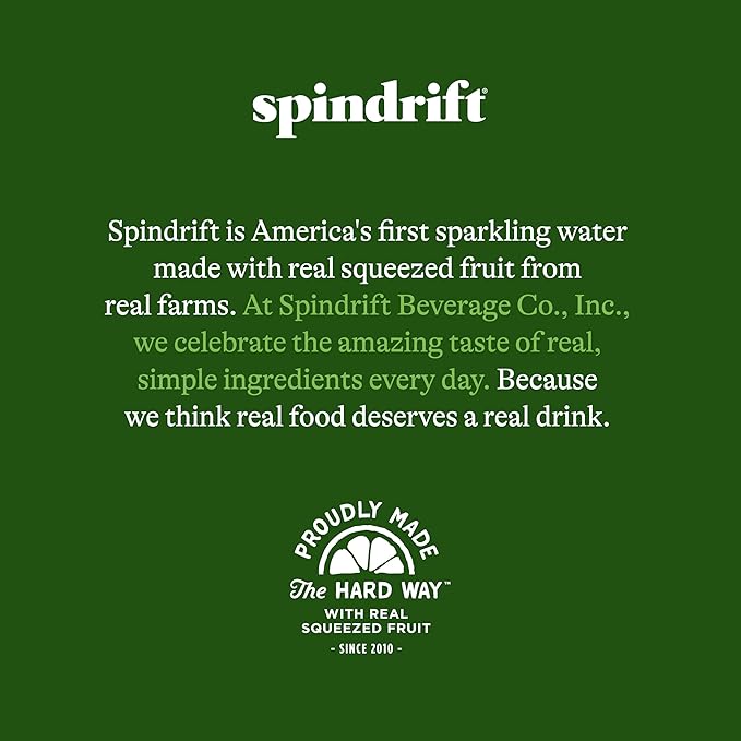 Spindrift Mocktail Variety Pack Can 12 Ounce (Pack of 24)