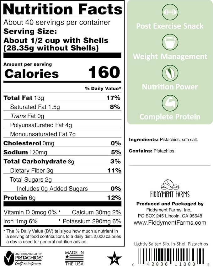Fiddyment Farms 5 LB. In-Shell Sea Salted
