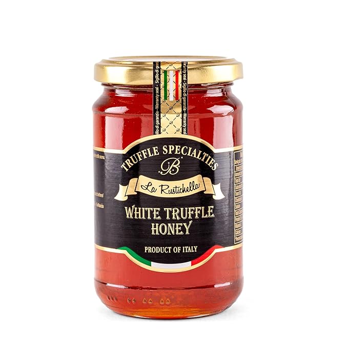 La Rustichella - White Truffle Honey 15.17 oz (430 gr) - 100% Made in Italy | Gluten-Free Cholesterol-Free