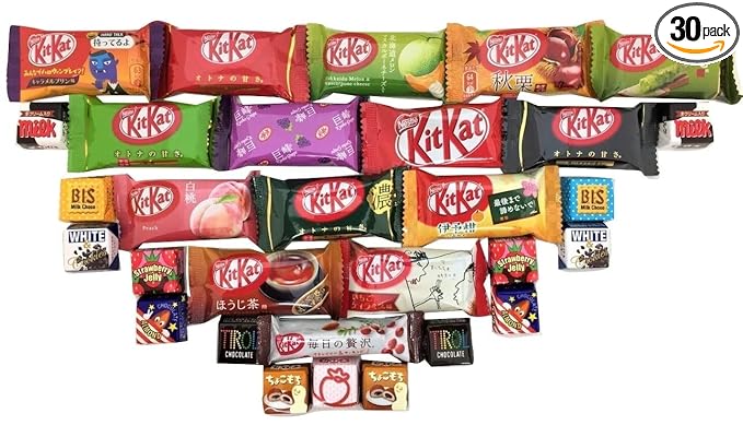 30 Japanese KitKat &amp Tirol Chocolate Assortment Gift box japanese candy
