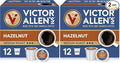 Victor Allen's Coffee Hazelnut Flavored Medium Roast 2 Pack - 12 Count Single Serve Coffee Pods for Keurig K-Cup Brewers