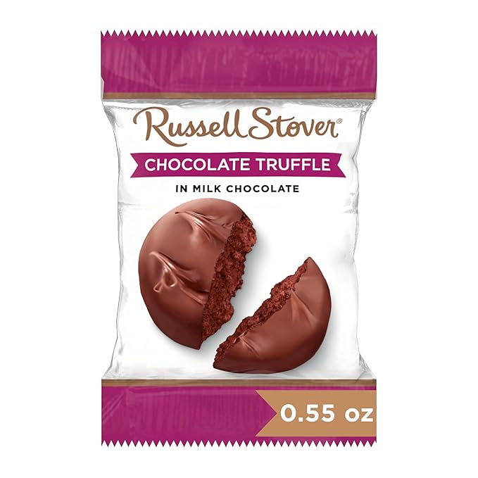 Russell Stover Milk Chocolate Truffle - 0.55 oz (Pack of 36)