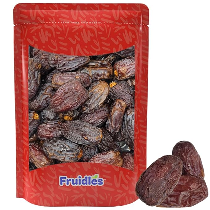 Fruidles Dried NON-GMO Chewy And Firm Dehydrated Medjool Dates (2 Pounds)