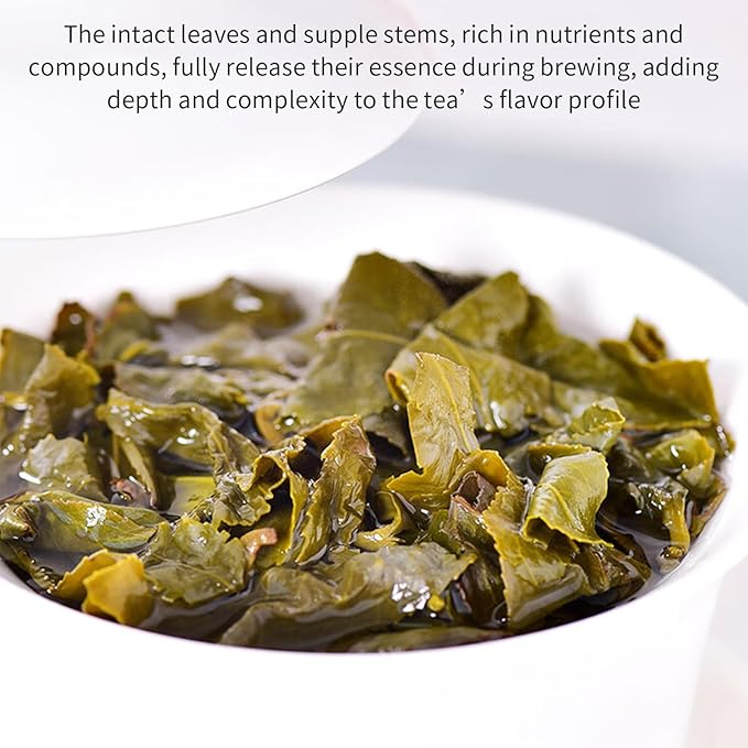 Yuexi Osmanthus Oolong Tea Loose Leaf Premium Taiwan Oolong Tea Taiwan Tea Natural Osmanthus Fragrance Sweet Taste 150g/5.29oz Taiwan Gao Shan Ulong Tea 桂花乌龙茶 台湾茶 桂花烏龍茶 台灣烏龍茶