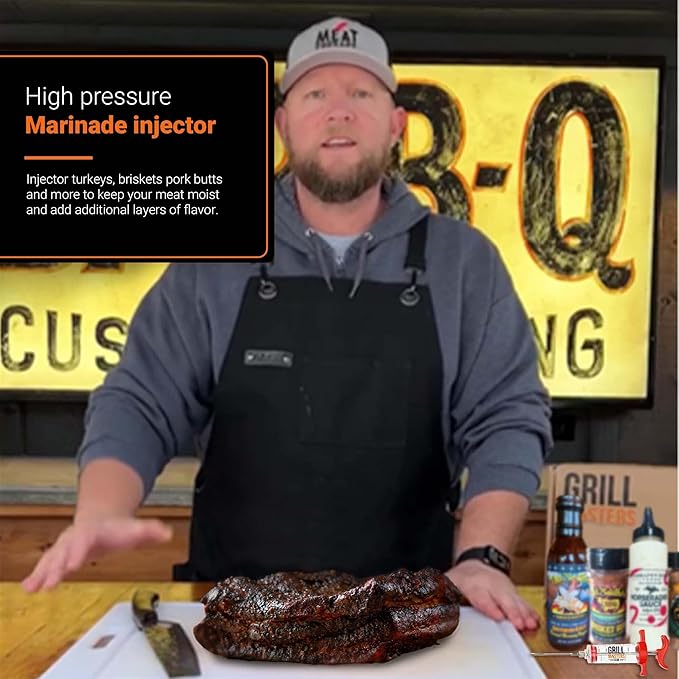 Grill Masters Club Low &amp Slow Bro BBQ Box | Premium BBQ Spices Sauces and Seasoning for the Ultimate Grill Master | Essential for Cooking Grilling and Smoking | Perfect Grill Gift for Men &amp