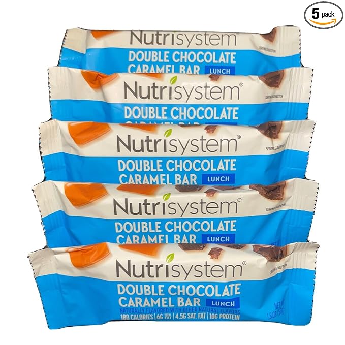 5 Bars Nutrisystem Double chocolate caramel Bars.