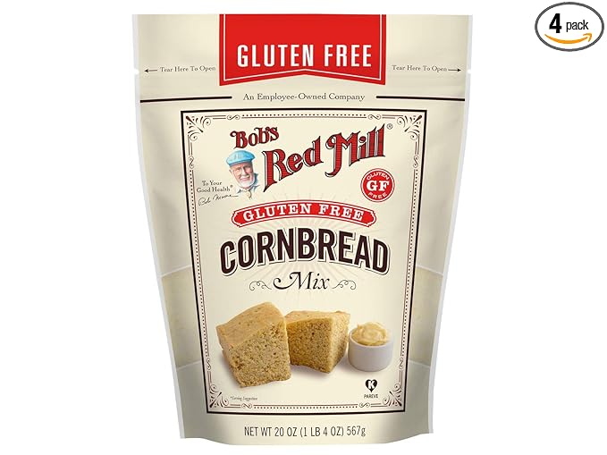 Bob's Red Mill Cornbread Mix Gluten Free 20-ounces (Pack of4) ( Value Bulk Multi-pack)