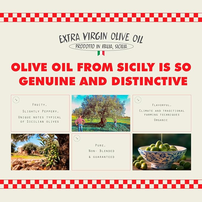 2-PACK of CIAO Sicilian Extra Virgin Olive Oil – First Cold-Pressed High Polyphenol Organic Authentic Flavor 16.9 Fl Oz