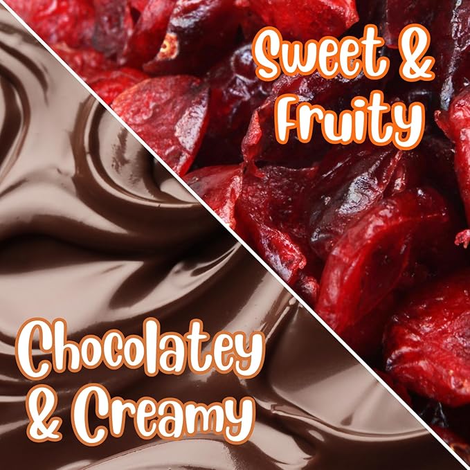 Dark Chocolate Covered Cranberries by Its Delish 2 lbs Bulk Bag | Gourmet Dark Chocolate Cranberries Healthy Snacks Fruit Chocolates USA Made Vegan Kosher