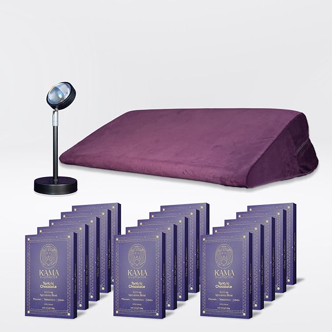 Kama Tantric Chocolate Candy - Organic Chocolate Infused with Potent Adaptogens - Boosts Connection and Vitality - Chocolate Gift Box (Kama - 15 Bars Master Kit Original Dark Chocolate)