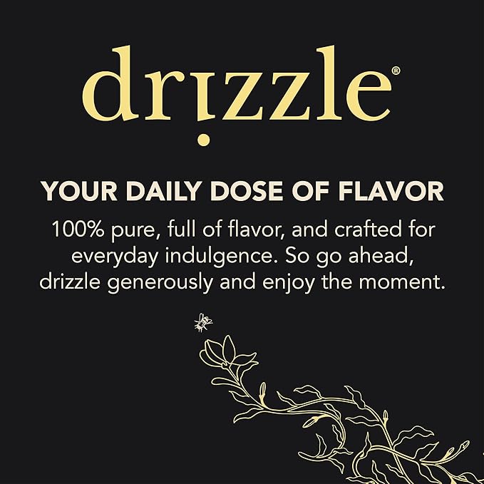 Drizzle Honeycomb - Raw All Natural Honey Comb Edible Topping for Charcuterie Unfiltered &amp Unheated Pair with Cheese Meat Fruit or Bread Certified Kosher - 7.05 oz (200 g)