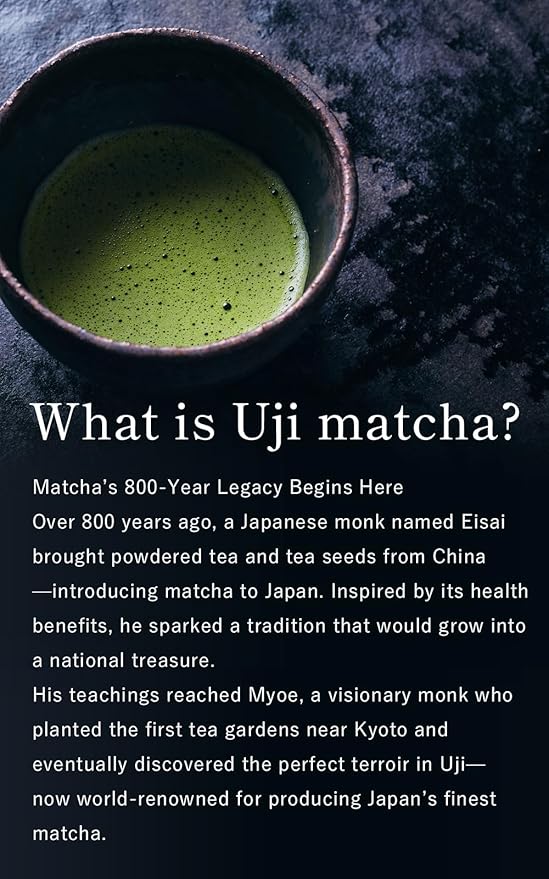 Ujitawara Seichajyo Uji Matcha Kyo-no-hana Since 1926 Ceremonial Grade First Harvest Stone-Milled Matcha from Uji Kyoto (1.4oz / 40g) 64111
