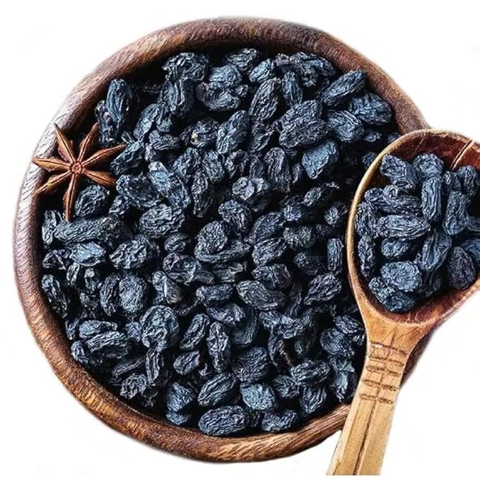 Premium Afghani Black Raisins With Seeds Kali Kishmish | Munakka Dry Fruits | Delicious &amp Healthy Snack | High in Antioxidants Naturally Sweet &amp tasty -200 gm