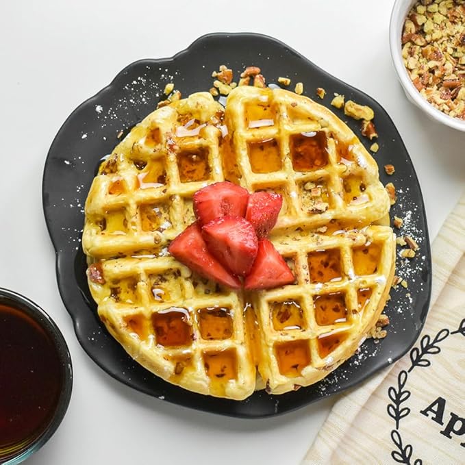 Vicky Cakes Pancake &amp Waffle Mix Variety Bundle - Original Blueberry Pecan and Chocolate Chip | Light &amp Fluffy Dairy-Free Vegan-Friendly Non-GMO | Pack of 4