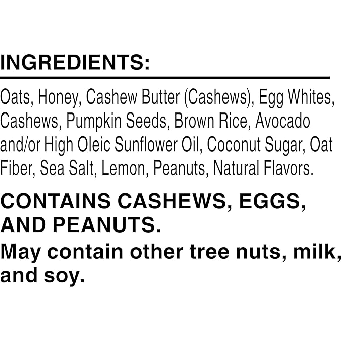 RXBAR Nut Butter and Oat Protein Bars Protein Snacks Snack Bars Lemon Honey Cashew Butter 23.2oz Box (12 Count)
