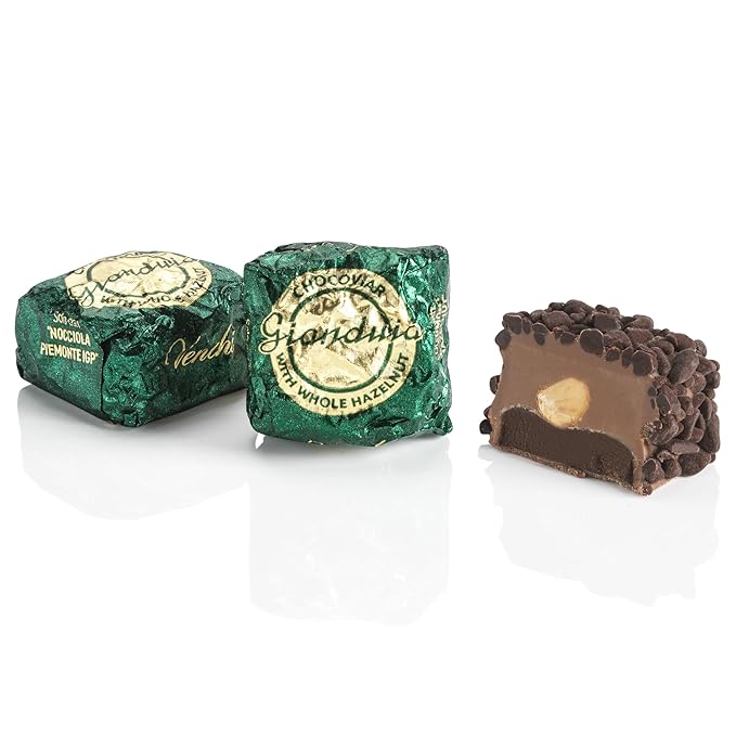 Venchi - Chocoviar Gianduja 35.27 oz Bag of Gianduja Chocolates Made Exclusively with Piedmont Hazelnuts Gluten-Free No Artificial Colors or Preservatives