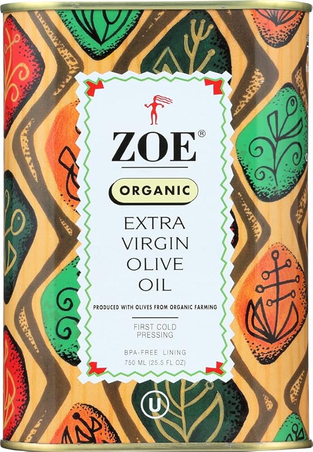 Zoe Organic Extra Virgin Olive Oil 25.5-Ounce Tin