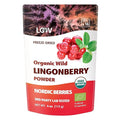 Organic Wild Lingonberry Powder – Freeze-Dried &amp Powdered Nordic Superberry Traditional Scandinavian–Swedish Food – Pure Non-GMO &amp No Added Sugar – 4oz (16 Servings)