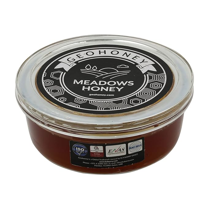 Geohoney Meadows Honey Premium Natural Raw Honey 450g Light Brown