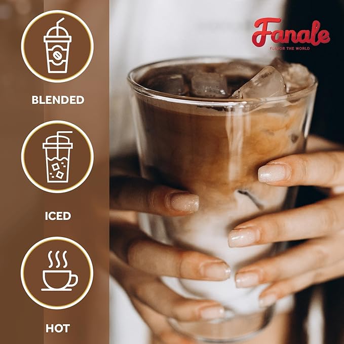 Fanale Premium Okinawa Brown Sugar Bubble Tea Flavoring Powder | Perfect for Baking Smoothies Desserts and Drinks | Instant Flavoring Powder for Boba Milk Tea - 2.2 Pounds (Pack of 20).