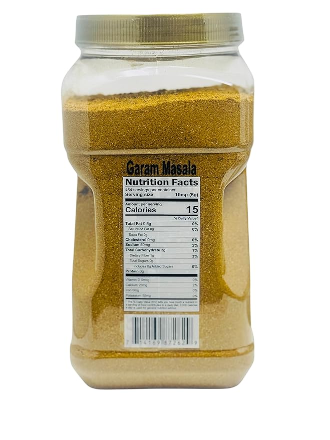Desi Kitchen All Natural || NON GMO || Vegan || Salt Free || Premium Garam Masala (North Indian Spice Blend) Indian 11 Spice Blend 80oz(5 Pound Jar)