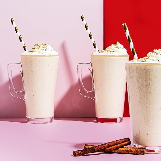 Keto Chow Egg Nog - Keto Meal Replacement Shake Powder - Nutritionally Complete - Low Carb - Delicious Easy Meal Substitute - Protein Rich You Choose The Fat - 21 Meal Serving