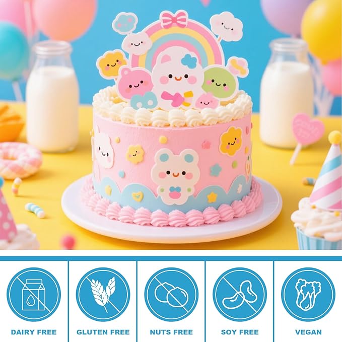 PatiFrussa 25 Count Edible Paper A4 11.7 x 8.3 Printable Frosting Sheets for Edible Printer Icing Sheets for Cakes Cupcakes and Cookies Professional Edible Image Paper
